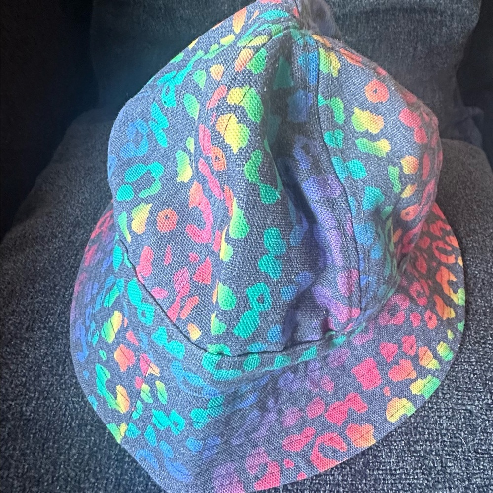 NWT Bucket Hat, Neon animal print